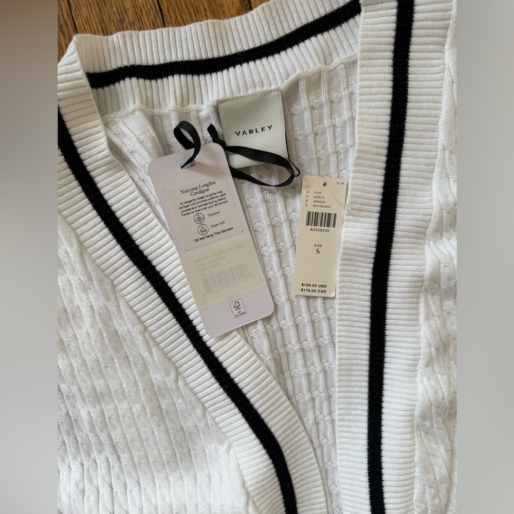 Varley Natoma Longline Cardigan - Size Small - NWT - Picture 3 of 6